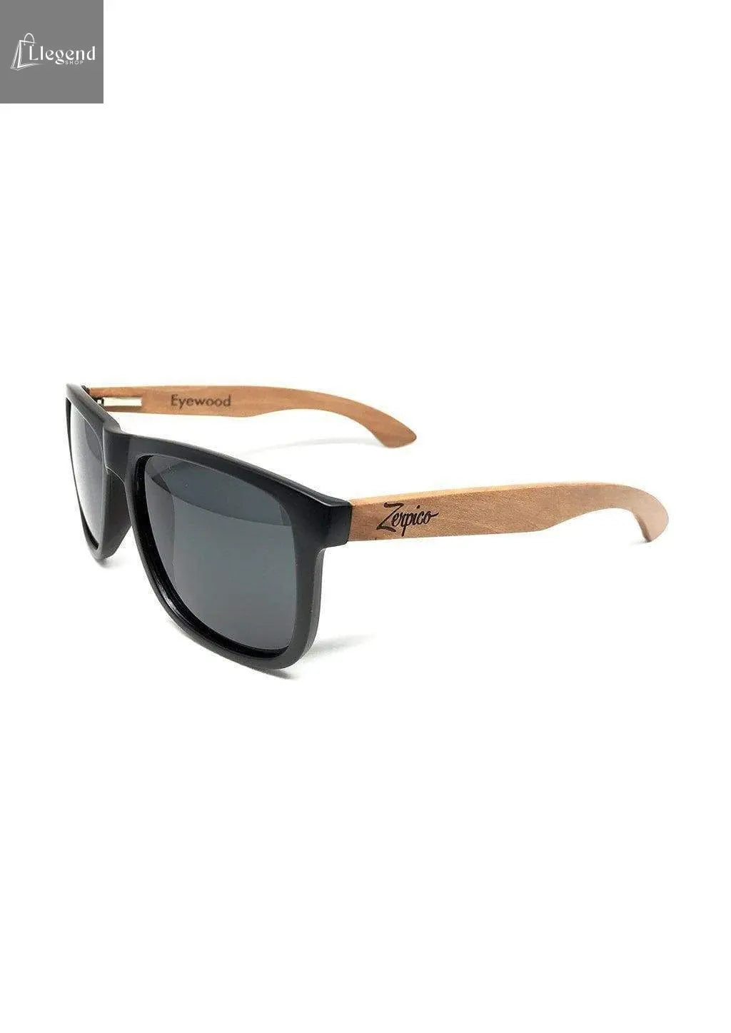 Eyewood Wayfarer - Pitch Black White Poppy