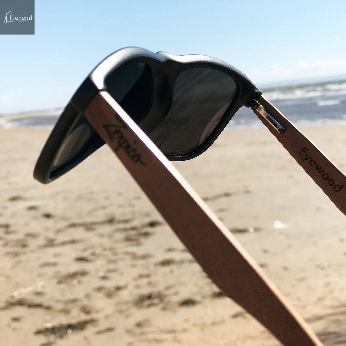 Eyewood Wayfarer - Pitch Black White Poppy