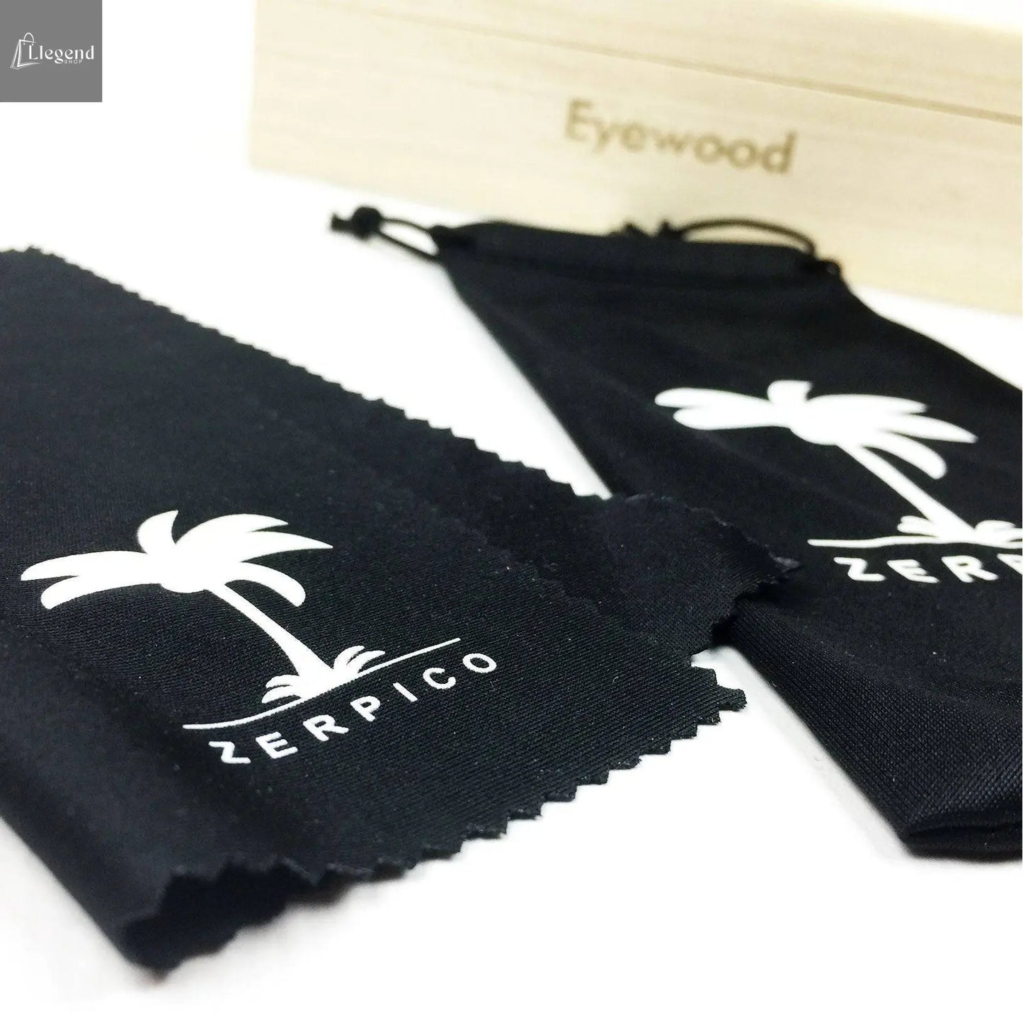 Eyewood Wayfarer - Pitch Black White Poppy