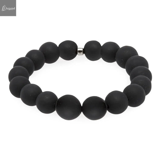 Bracelet en Pierres de Guérison "Bian Shi" rondes White Eucalyptus