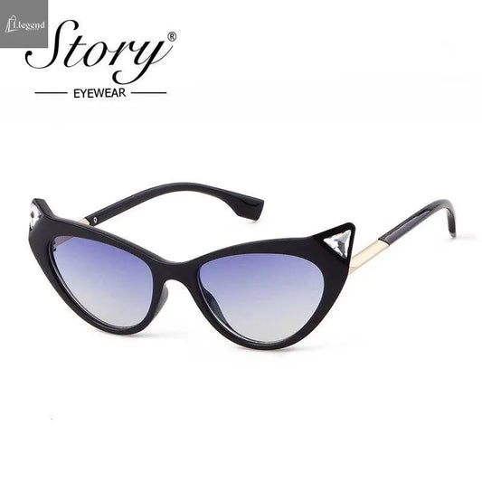 Fashion cat eye sunglasses women brand luxury designer vintage Leopard Yellow Angel